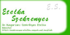 etelka szekrenyes business card
